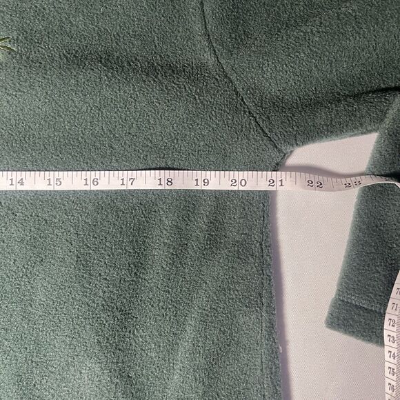 VTG Top Stitch Fleece Sweatshirt Womens M Green Floral Christmas Holiday Embroid - Picture 6 of 7